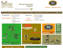 Tablet Screenshot of huntertreestands.com